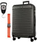 NOWI Las Palmas Koffer XL – 96L Ultraleicht-Hartschalenkoffer mit 8 Rollen 360° drehbar, Wasserabweisender Koffer mit Zahlenschloss, Rollkoffer groß für Reise (grau, XL)