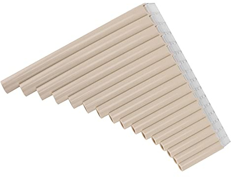 Alomejor Användarvänlig Pan Flute C -nyckel - för Barn Vuxna Nybörjare Lärarpersonal (Beige)