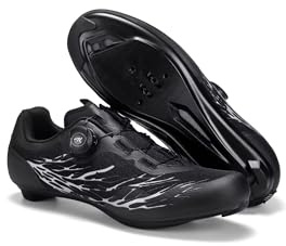ObnoxiUnisex Road Cycling Shoes – Compatible with Peloton Bikes, Delta, SPD/SPD-SL, and Look Pedals – Ideal for Indoor & Outdoor Road Fitness Training