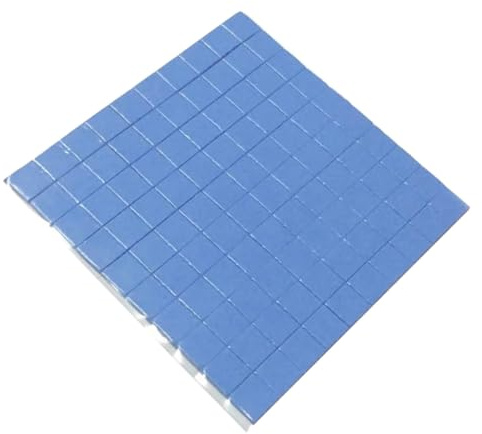 Lurrose 100pcs Conductive Silicone Thermal Pad for CPU Chip and Gpu Heat Conduction, Soft Silicone Material with Fine Craftsmanship, 10x10x0.1mm Thickness, Suitable for Electronics Usage