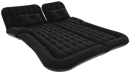 Luntra Matelas gonflable pour voiture, SUV, matelas gonflable avec pompe électrique, matelas épais pour siège arrière pour camping et voyages