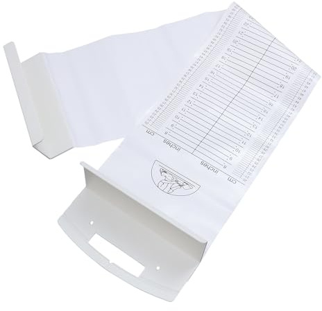 BESPORTBLE Toise pour nourrisson en ABS et PVC, tapis de mesure pliable et lavable, compatible avec les soins doux pour bébé, utilisable à la maison et en milieu professionnel