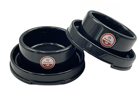 PetLike Ants Away Dog Bowls Pet Food Bowls, No Spill Cat Food Bowl Water Food Feeder Pet Dishes for Cat Puppies Small Medium Dogs…