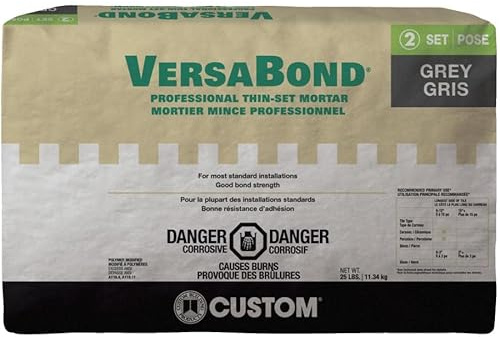 VersaBond Professional Thinset Tile Mortar - Grey, 25 lb