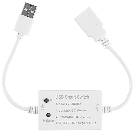 Dropfree 1 Pièce Tuya USB Smart Switch WIFI Controller Disjoncteur Universel Minuterie Smart Life pour Appareils USB pour Home