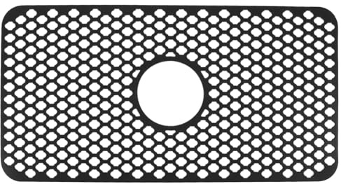 Protecteur d'évier creux en Silicone, pour évier isolé de cuisine, antidérapant, grille de fond d'évier multifonctionnelle (Negro)