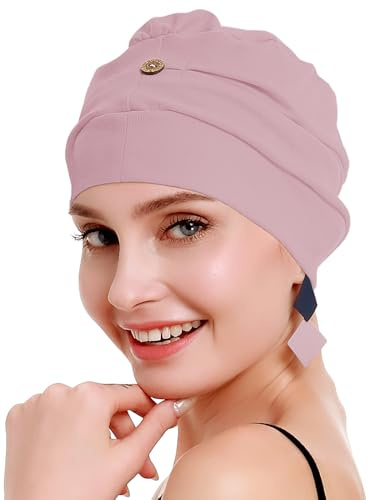 osvyo Bonnet Chimio en Coton pour Femmes avec Cancer et Perte de Cheveux, Chapeau en Coton, Bonnet Léger, Emballage Scellé, taille unique