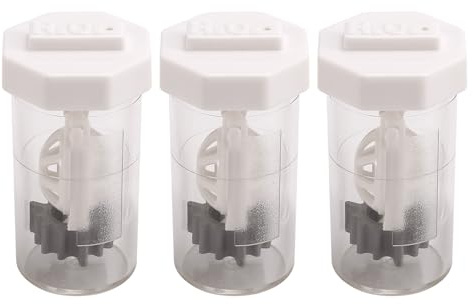 Wadakada 3 Pieces Portable Hydrogen Peroxide Contact Lens Case Cleaner, Eye Scleral Contact Lens Stiff Clip Washer Machine