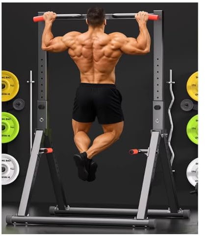 Stazione Per Trazioni Power Tower, Attrezzatura Per Allenamento Di Forza In Palestra, Stazione Per Trazioni Pieghevole E Regolabile, Design Triangolare, Per Casa E All'aperto(F)