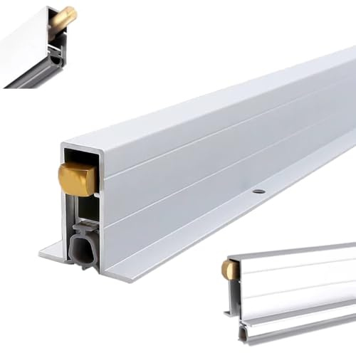Automatisk dörrtätning i aluminiumlegering | Flera storlekar Innerdörrens dragstopp: Automatisk nedfällbar dörrtätning(47in/120cm)
