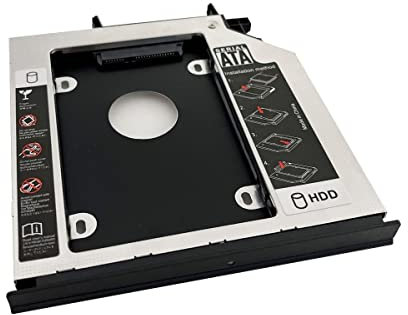 NIGUDEYANG 2nd HDD SSD Hard Drive Optical Frame Caddy Adapter for Lenovo IdeaPad Y500 Y500N Y510P with Bezel Front Panel Mounting Bracket