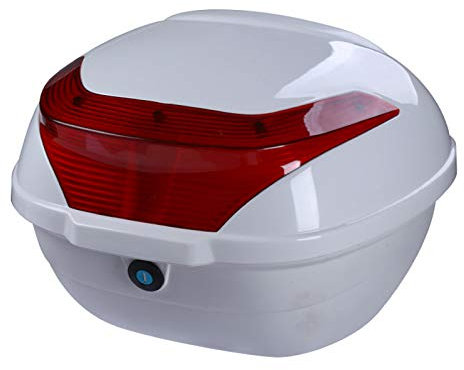 ZXCASDF Topcase Motorradkoffer Motorradkoffer-Innentaschen Set Passend Zu Gepäck, Top Case Box Top Case Für Roller, Motorrad, Mofa & Quad,Weiß
