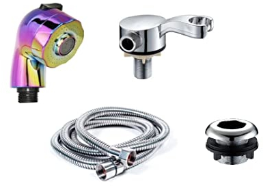 Dual-Haarspray, 2 Funktionen, für Salon, Rückspülung, Duschkopf, Haarspray, Salon, Friseur, Waschbecken, Schlauch mit 2 Halterungen