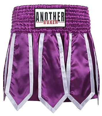 Pantaloncini Muay Thai, Pantaloncini da boxe MMA Cross Training da uomo, Pantaloncini da allenamento da combattimento morbido, BJJ Training Jiu Jitsu No Gi Wear per arti marzi(Size:L,Color:Viola)