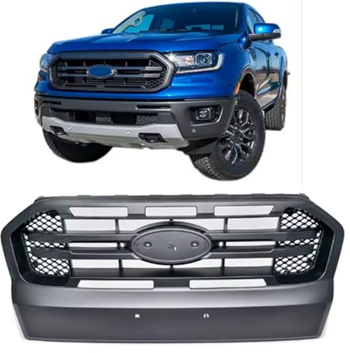 Kühlergrill Schwarz mit Doppelsteg passt für Ford Ranger T7 16-19 2.2 3.2