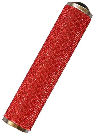 ZEALMAX Caleidoscopio de cristal multicolor, caleidoscopio hecho a mano, juguete nostálgico clásico para niños y adultos, rojo