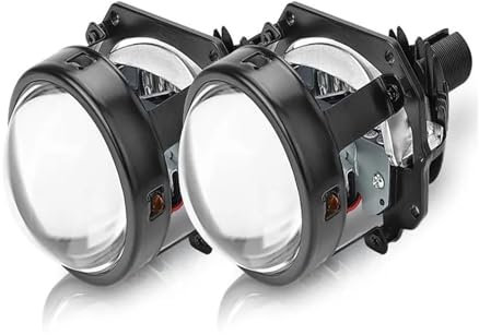 Faros Delanteros Faro Principal Reemplazo Motocicleta Y Coche Lente Bi-led 100W 20000LM 2,5 Pulgadas Lentes Proyector LED De Haz Alto Y Bajo para Faro H4 H7 9005 9006 LED(No Shrouds RHD)