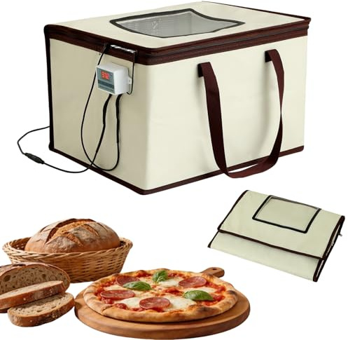 Caja De FermentacióN De Pan De Caja De FermentacióN De Masa Plegable De 35 Litros Con Temperatura Ajustable Y Temporizador Para Hornear Pan Yogur Y Natto 40 X 30 X 26 Cm