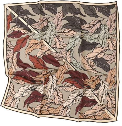 Prettystern dubbelsidig ullscarf 65 cm - dubbelsidig tryckt sidenscarf, unisex bandana för kvinnor män perfekt för vår höst, SW11, 65 cm X 65 cm