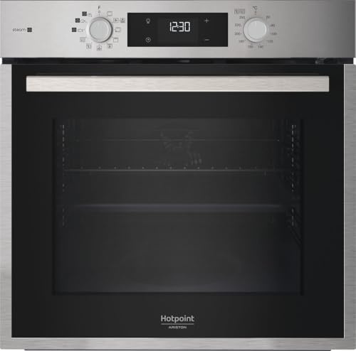 Hotpoint - HAO854PSX Four Encastrable - 71L, Multifonction, Nettoyage Pyrolytique & Hydrolytique, Fonctions Automatiques - H 59,5 x L 59,5 x P 55,1 cm - Classe Énergétique A++ - Inox