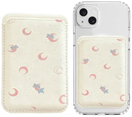 JYNXOR 1x Tarjetero Magnetico, Tarjetero para móvil, Cartera de Cuero Magnética, Tarjetas para iPhone, Wallet Cartera para iPhone, Paquete de cartas para 2 Tarjetas,Funda para Tarjetas de Crédito RFID