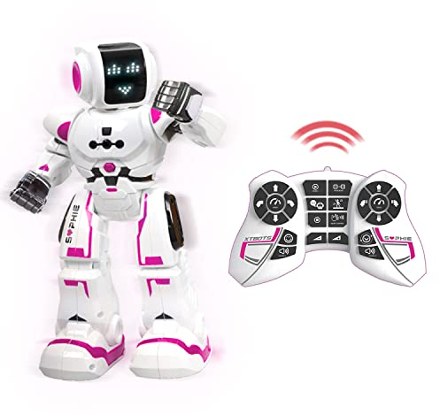 Xtrem Bots - Sophie | Roboter Spielzeug | Roboter Kinder Ab 4 Jahre | Mädchen Roboter | Ferngesteuerte Roboter | Programmierbarer Roboter | Roboter Ferngesteuert Farbe Rosa