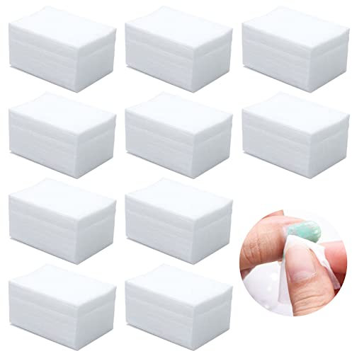 Lingettes En Coton Non Pelucheuses, Cellulose Non Pelucheux Pour Nettoyage Ongles Gel, 400 Pièces, Absorbantes Et Dissolvantes