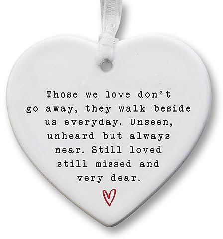 Condolence Ceramic Keepsake | Loving Remembrance Gift | Sympathy Gift | Keepsake to Honor and Remember Loved Ones