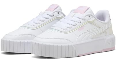 PUMA Mädchen Carina Mia Holo 2.0 Sneakers 37, White Pearl Pink