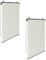 IDMarket - 2 Rollos, L 124 x H 225 cm, für Pergola, ecru