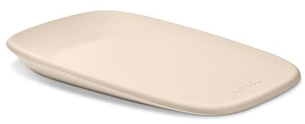 Nattou Wickelauflage 50x70 cm - Wickelauflage Abwaschbar und wasserdicht auf PU-Schaum - Leicht und weich Baby Wickelunterlage - Wickelmatte mit erhöhten Rändern - Beige