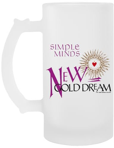 Simple Minds New Gold Dream Vaso De Cerveza Transparente Con Asa