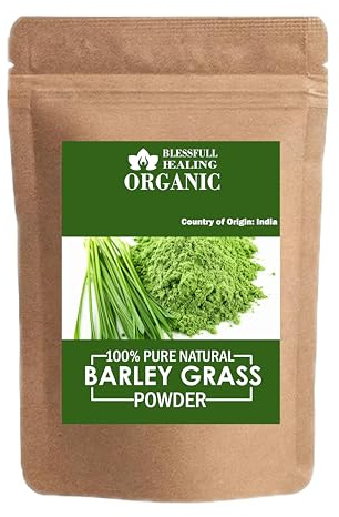 Blessfull Healing Organic 100% Pure Natural Barley Grass Powder | 200 Gram / 7.05 oz