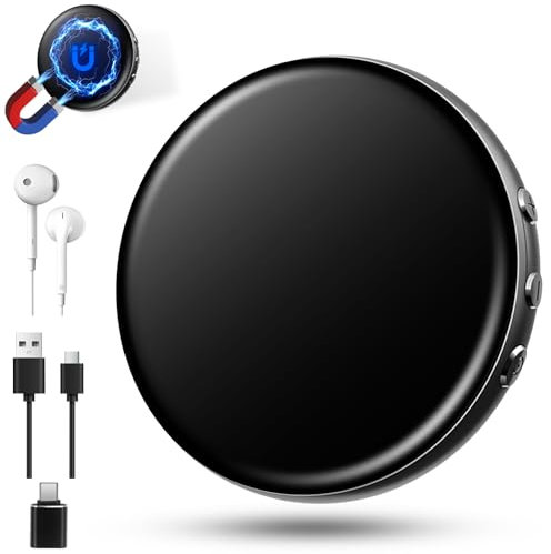 Diktiergerät Mini 64 GB Aufnahmegerät mit Metallgehäuse Rauschunterdrückung Spracherkennung 700 Stunden Aufnahme Kapazität HD-Recorder-Gerät mit Wiedergabe