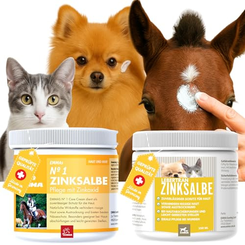Zinksalva, Häst, hund, katt, torsklever, zinksalva, sårsalva, sårkräm I Zink creme, sår I eksem, salva med zink vid mauke I sårläkande kräm I mukesalva, sår, helande salva för djur 2 x 250 ml