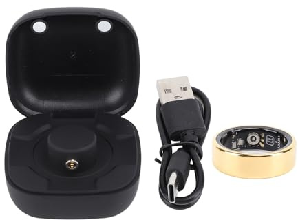 Smart Ring Health Tracker, BT5.1 IP68, Resistente Al Agua, Seguimiento del Sueño, Anillos de Salud Portátiles, Anillos de Seguimiento de Salud y Fitness para Mujeres y Hombres,