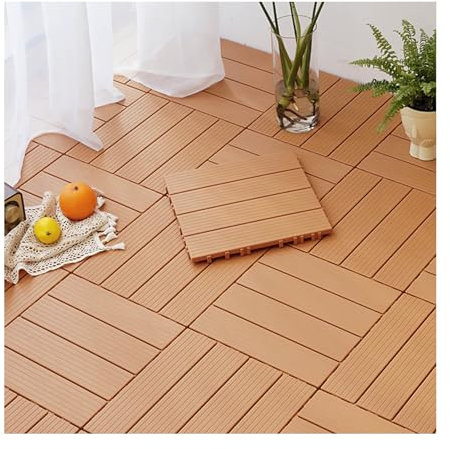 Baldosa Jardin, Losetas de Plastico Baldosas Exterior Antideslizantes con Sistema de Drenaje Fácil de Instalar Suelo Terraza para Tarima Jardín Patio Balcón Baño 30 X 30 cm A 22pcs