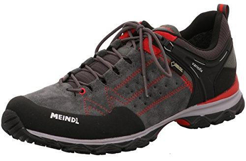 Meindl Leichtwanderschuh Ontario Men GTX, Herren Trekking- & Wanderhalbschuhe, Rot (Rot/Anthrazit 078), 42.5 EU (8.5 UK)
