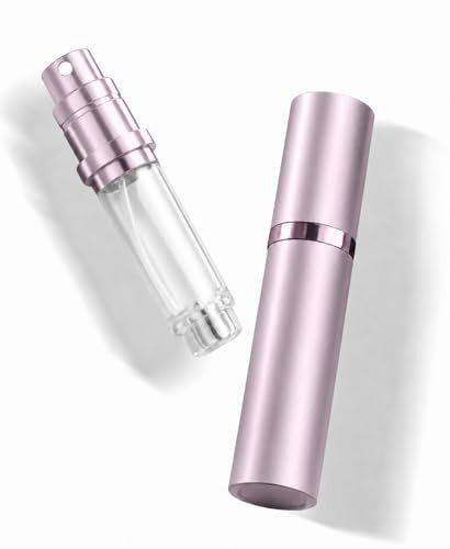 VVGAOGES Perfume Atomiser,Portable Refillable Empty Perfume Spray,Mini Perfume Bottles Empty for Travel 5ml (Pink)