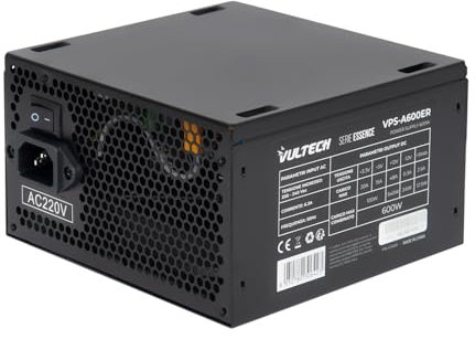 Alimentatore ATX 600W VPS-A600ER Retail Serie Essence con Ventola da 12cm Termoregolata