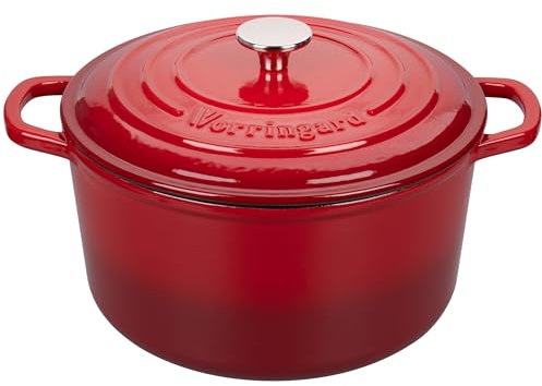 VORRINGARD Forno olandese in ghisa smaltata, 4,5 l, rosso