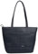 Gabor bags Lenea Damen Shopper Umhängetasche Reißverschluss Mittelgroß Blau