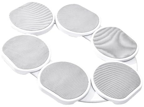 Plateau Tournant Rotatif 360 Degrés, Pratique et Portatif, pour Tables Rectangulaires, en ABS Robuste