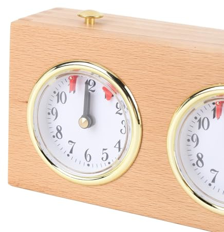 Orologio da Scacchi Analogico in Legno per Cronometraggio di Competizioni retrò
