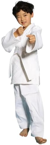LSNNMU Trajes Judo Ropa de Judo, Ropa de Judo de algodón estándar Gruesa for Hombres y Mujeres, Ropa de competición Azul y Blanca for Adultos Principiantes(White,170cm)