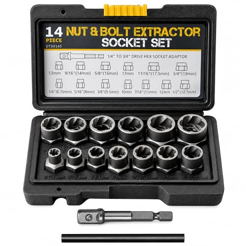 Lot 15 extracteurs écrous vis 6,35-19mm kit boulons rouillés cassés