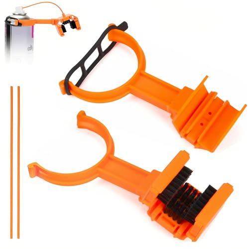 MidingChai Brosse Chaine Moto, Kit Nettoyage Chaine Moto, Kit Nettoyage et Graissage Chaîne Velo avec Support Aérosol, Brosse Nettoyage pour Chaînes 428/520/525/530
