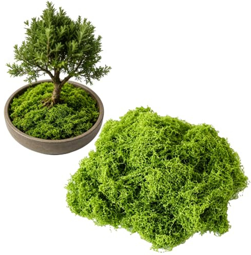 HXLJHALG 100g Fake Moss Dark Green, Artificial Moss Craft Fake Mosss Bulk for Indoor Plant Pots Room Balcony Garden, Landscaping, Crafts,Patio, Floristry and More