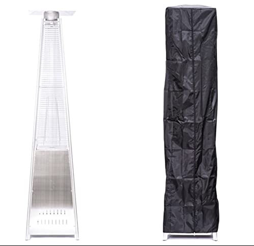 1 Click Buy Freestanding Portable Garden Patio Electric Heater Outdoor Pyramid Patio Heater, Patio Gas Flame Heater With Waterproof Cover, 13KW
