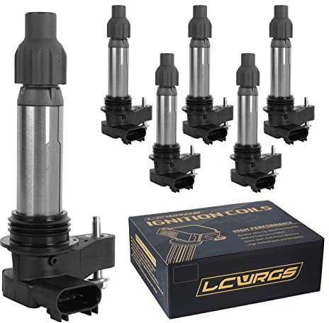 Set of 6 Ignition Coil for 3.6 3.0 3.2 V6 Buick Enclave GMC Acadia Terrain Cadillac CTS SRX XTS Chevy Traverse Malibu Impala Equinox 2010 2012 2013 2014 2015 2016 Coil Packs Replaces# UF569